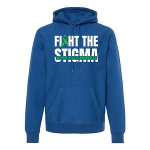 Fight The Stigma Tal Health Awareness Ribbon Gift Premium Hoodie