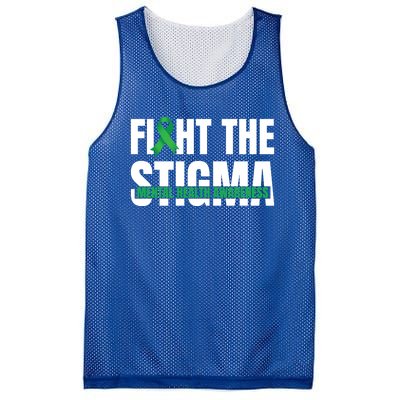 Fight The Stigma Tal Health Awareness Ribbon Gift Mesh Reversible Basketball Jersey Tank