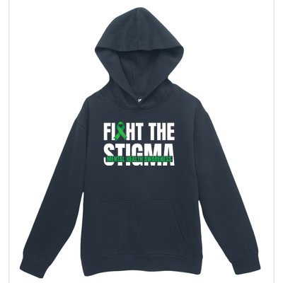 Fight The Stigma Tal Health Awareness Ribbon Gift Urban Pullover Hoodie