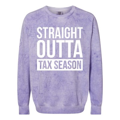 Funny Tax Season Gift Idea Tax Accountant Tax Colorblast Crewneck Sweatshirt