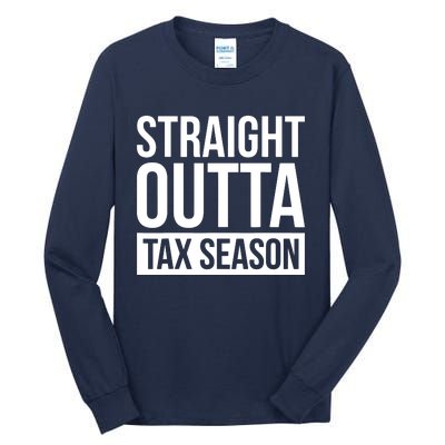 Funny Tax Season Gift Idea Tax Accountant Tax Tall Long Sleeve T-Shirt