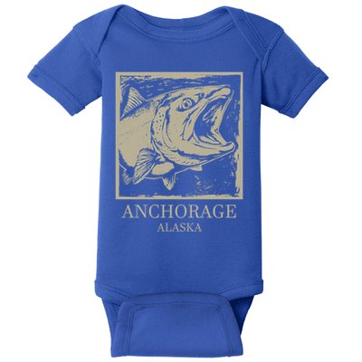 Fishing Town Souvenir Anchorage Alaska Gift Baby Bodysuit