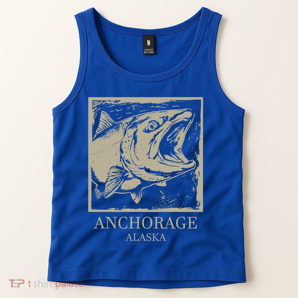 Fishing Town Souvenir Anchorage Alaska Gift Tank Top