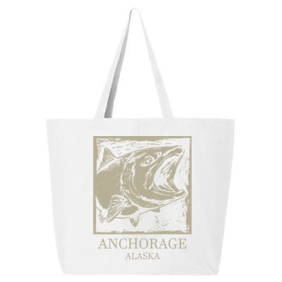 Fishing Town Souvenir Anchorage Alaska Gift 25L Jumbo Tote