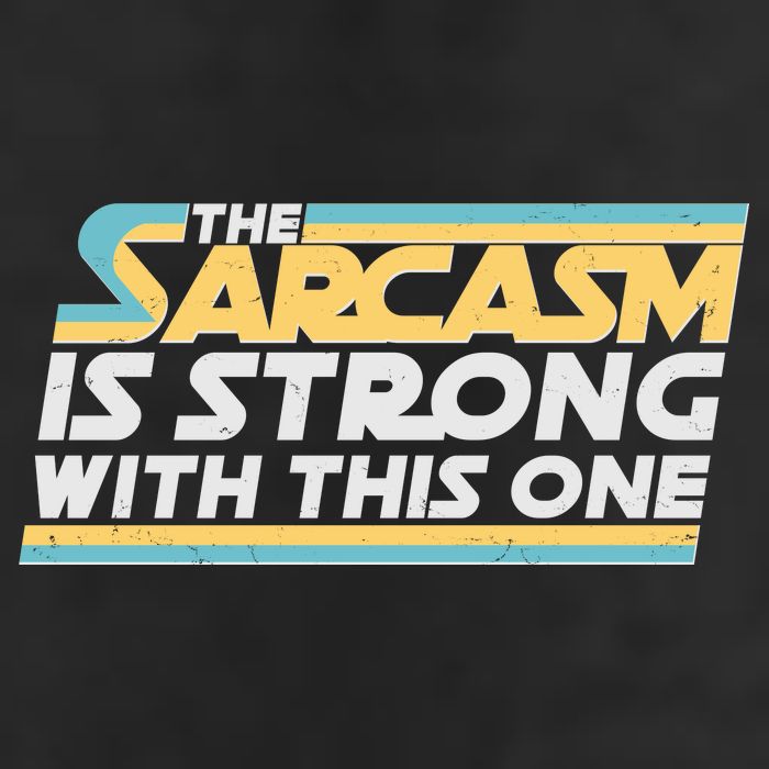Funny The Sarcasm Is Strong With This One 7 Panel Mesh Trucker Snapback Hat