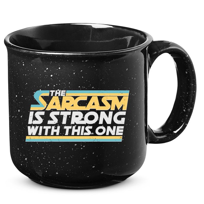 Funny The Sarcasm Is Strong With This One 15oz Campfire Ceramic Mug