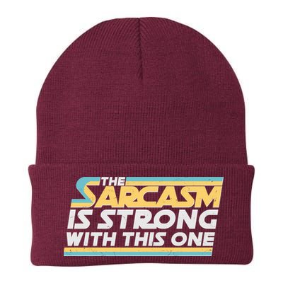 Funny The Sarcasm Is Strong With This One Beanie
