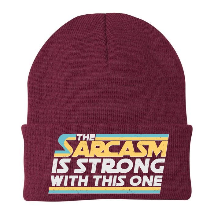Funny The Sarcasm Is Strong With This One Beanie
