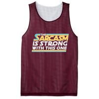 Funny The Sarcasm Is Strong With This One Mesh Reversible Basketball Jersey Tank