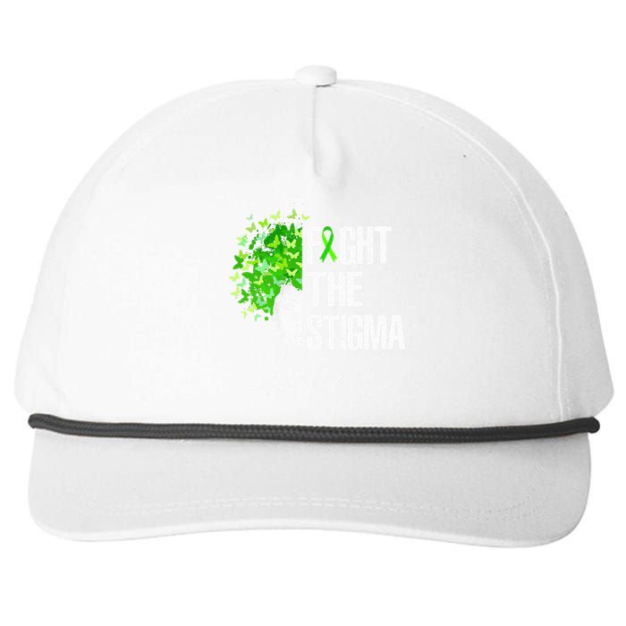 Fight The Stigma Mental Health Awareness Gift Snapback Five-Panel Rope Hat