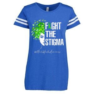 Fight The Stigma Mental Health Awareness Gift Enza Ladies Jersey Football T-Shirt