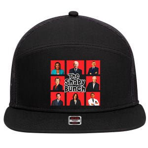 Funny The Shady Bunch 7 Panel Mesh Trucker Snapback Hat