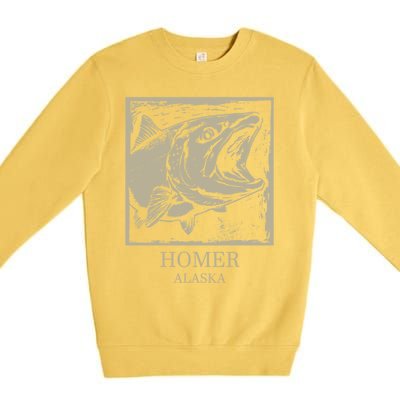 Fishing Town Souvenir Homer Alaska Cute Gift Premium Crewneck Sweatshirt