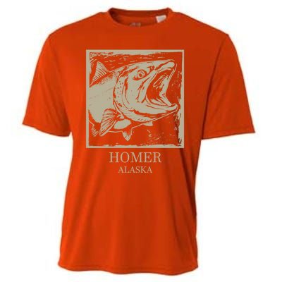 Fishing Town Souvenir Homer Alaska Cute Gift Cooling Performance Crew T-Shirt