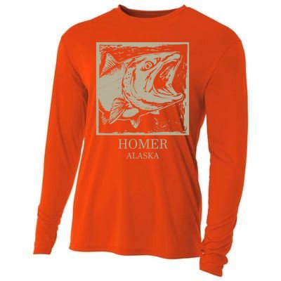 Fishing Town Souvenir Homer Alaska Cute Gift Cooling Performance Long Sleeve Crew