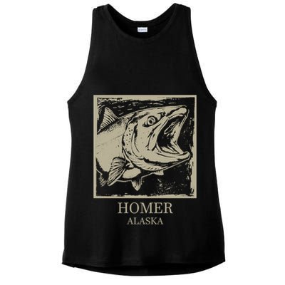 Fishing Town Souvenir Homer Alaska Cute Gift Ladies PosiCharge Tri-Blend Wicking Tank