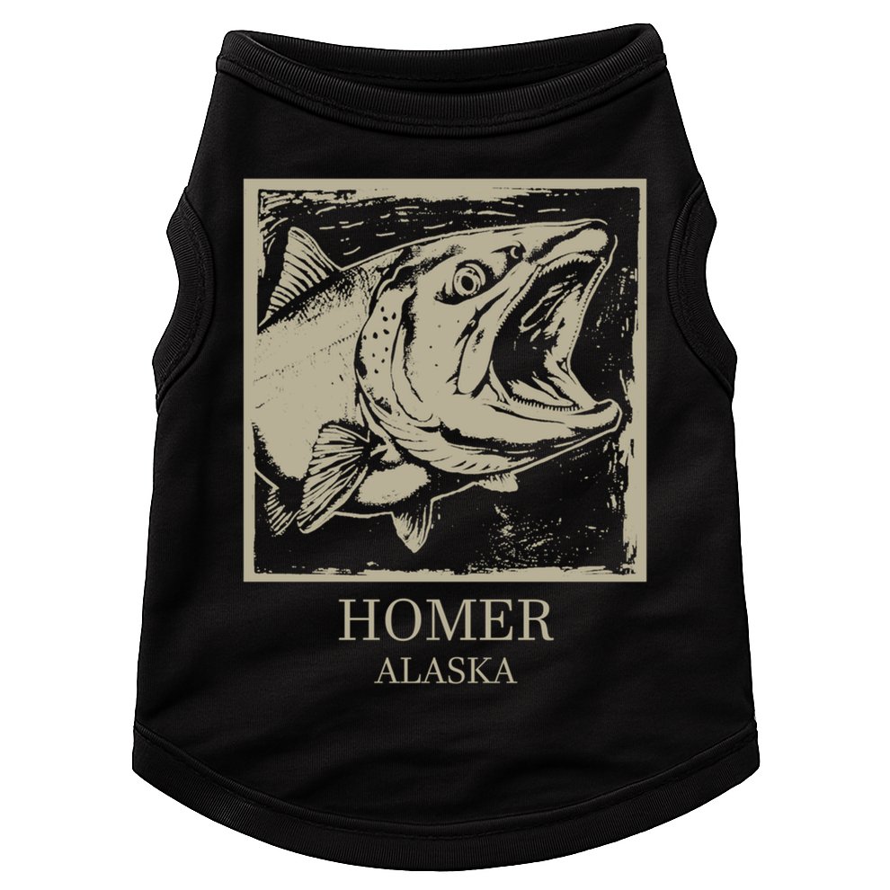 Fishing Town Souvenir Homer Alaska Cute Gift Doggie Tank