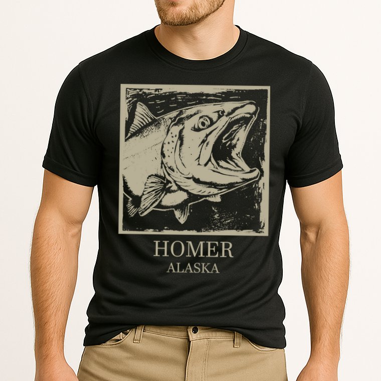 Fishing Town Souvenir Homer Alaska Cute Gift Cooling Performance Crew T-Shirt
