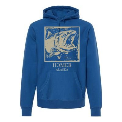 Fishing Town Souvenir Homer Alaska Cute Gift Premium Hoodie