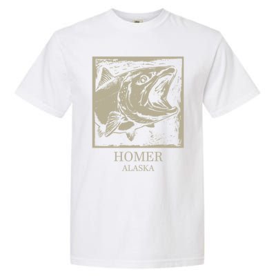 Fishing Town Souvenir Homer Alaska Cute Gift Garment-Dyed Heavyweight T-Shirt