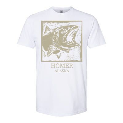 Fishing Town Souvenir Homer Alaska Cute Gift Softstyle CVC T-Shirt