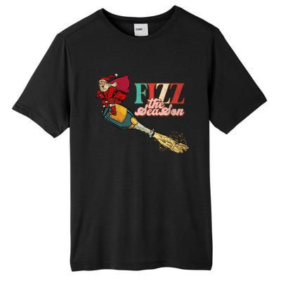 Fizz The Season Be Merry Santa Claus Xmas Champagne Gift Tall Fusion ChromaSoft Performance T-Shirt