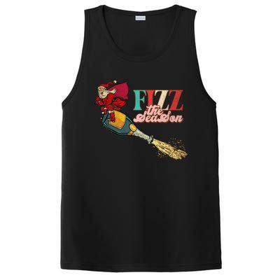 Fizz The Season Be Merry Santa Claus Xmas Champagne Gift PosiCharge Competitor Tank