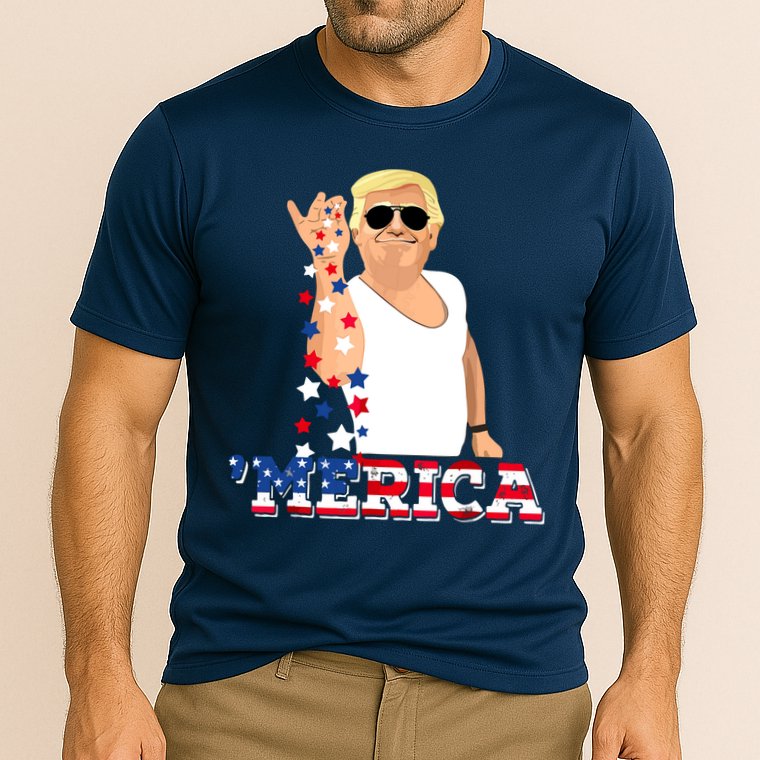 Funny Trump Salt Merica Freedom 4th Of July Cooling Performance Crew T-Shirt