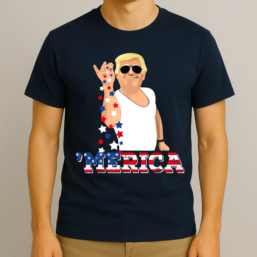 Funny Trump Salt Merica Freedom 4th Of July T-Shirt