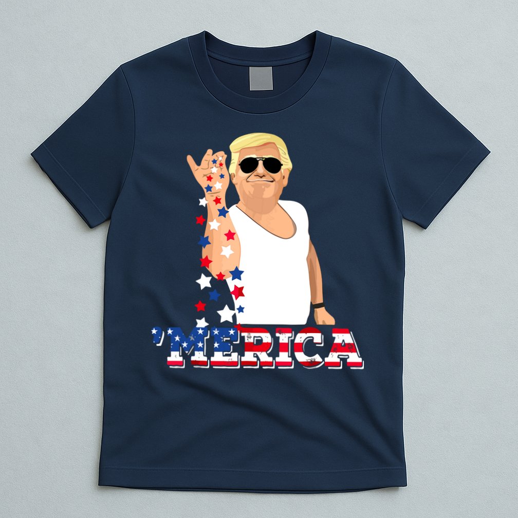 Funny Trump Salt Merica Freedom 4th Of July T-Shirt