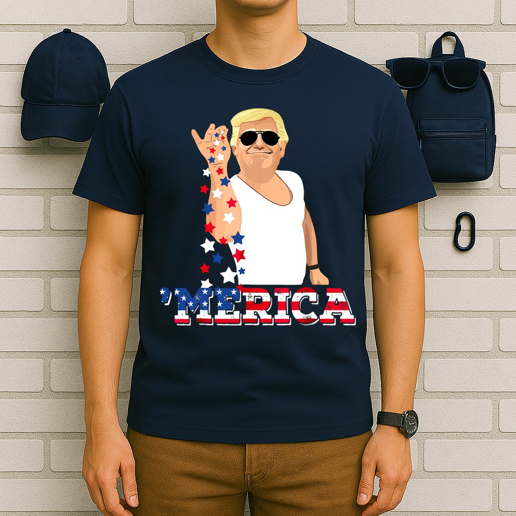 Funny Trump Salt Merica Freedom 4th Of July T-Shirt