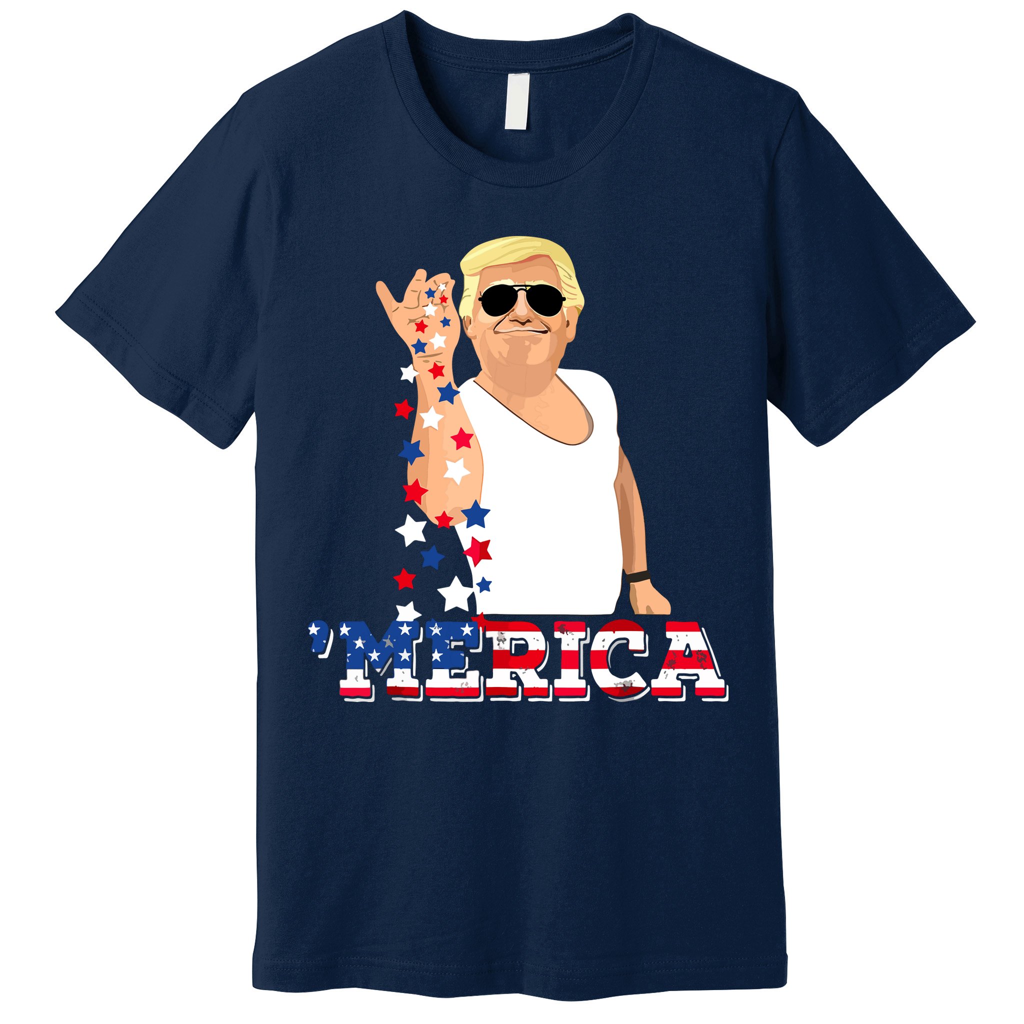 Funny Trump Salt Merica Freedom 4th Of July Premium T-Shirt
