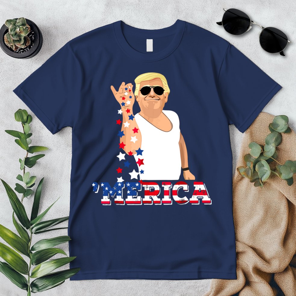 Funny Trump Salt Merica Freedom 4th Of July Premium T-Shirt