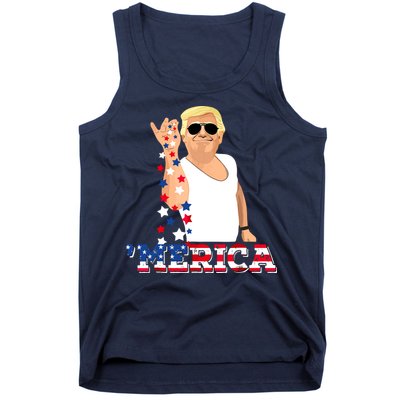 Funny Trump Salt Merica Freedom 4th Of July Tank Top