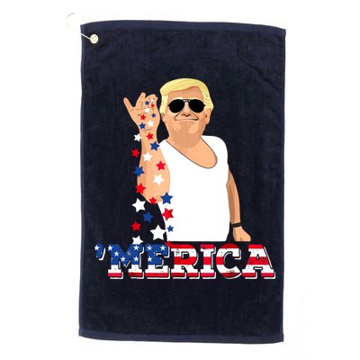 Funny Trump Salt Merica Freedom 4th Of July Golf Towel