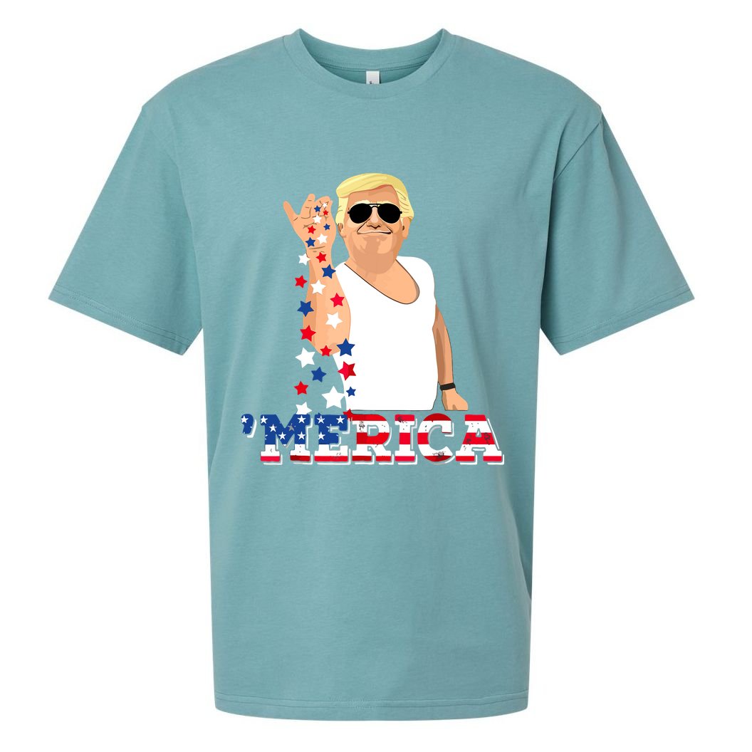 Funny Trump Salt Merica Freedom 4th Of July Sueded Cloud Jersey T-Shirt