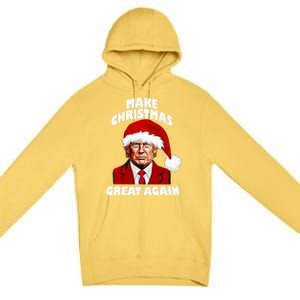 Funny Trump Santa Hat Make Christmas Great Again Gift Premium Pullover Hoodie