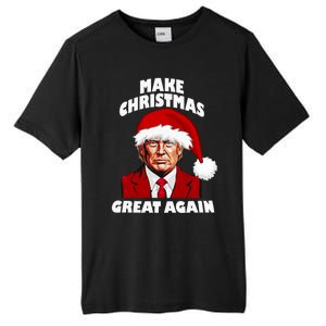 Funny Trump Santa Hat Make Christmas Great Again Gift Tall Fusion ChromaSoft Performance T-Shirt