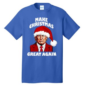 Funny Trump Santa Hat Make Christmas Great Again Gift Tall T-Shirt