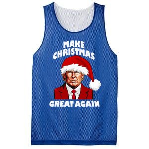 Funny Trump Santa Hat Make Christmas Great Again Gift Mesh Reversible Basketball Jersey Tank