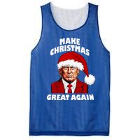 Funny Trump Santa Hat Make Christmas Great Again Gift Mesh Reversible Basketball Jersey Tank