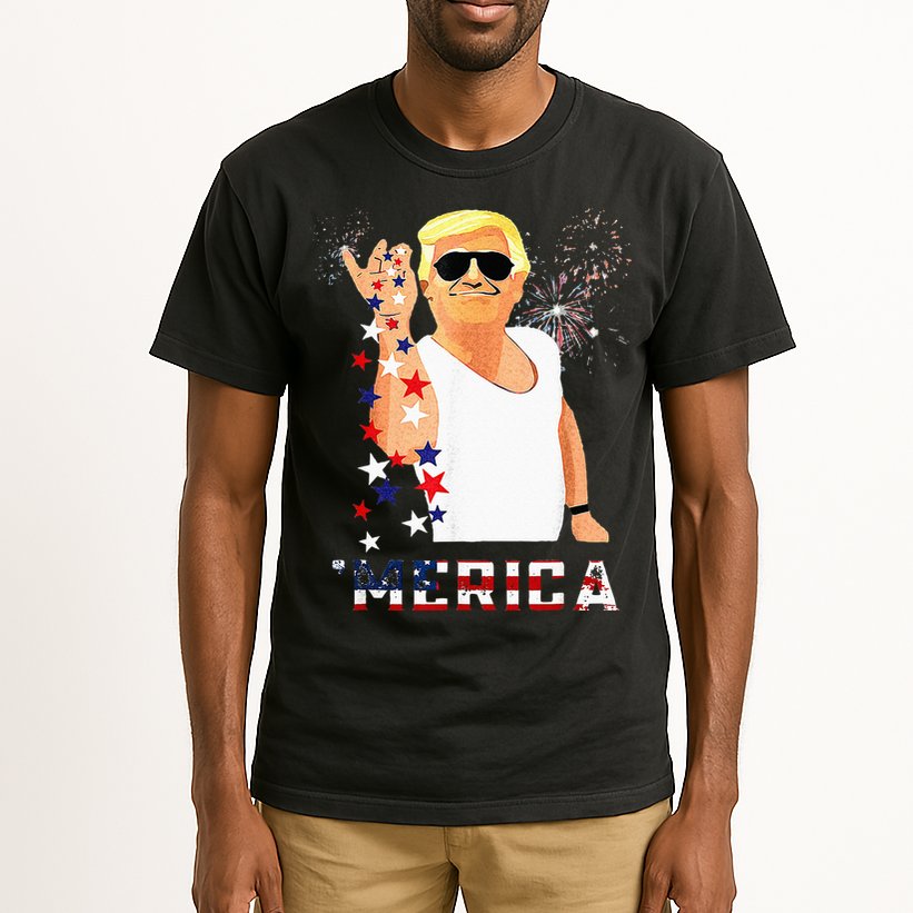 Funny Trump Salt Merica Freedom 4th Of July Gifts Tall T-Shirt