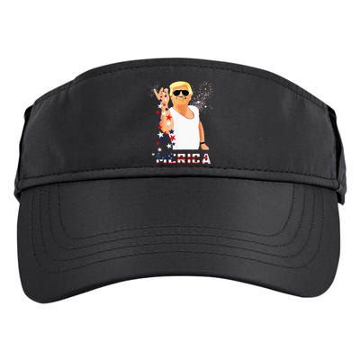 Funny Trump Salt Merica Freedom 4th Of July Gifts Adult Drive Performance Visor