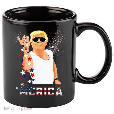 Funny Trump Salt Merica Freedom 4th Of July Gifts 11oz C Handle Ceramic Mug