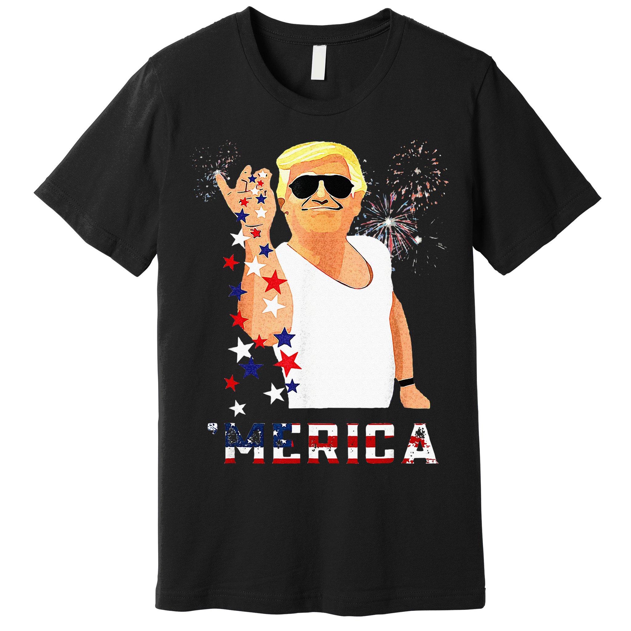 Funny Trump Salt Merica Freedom 4th Of July Gifts Premium T-Shirt