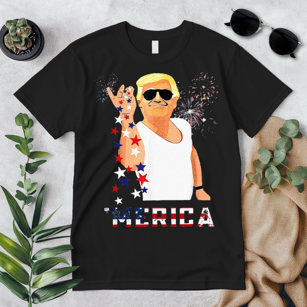 Funny Trump Salt Merica Freedom 4th Of July Gifts Premium T-Shirt
