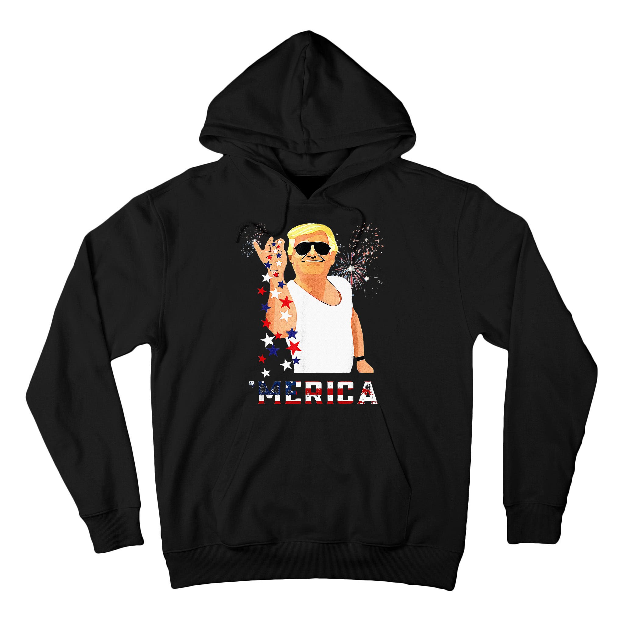 Funny Trump Salt Merica Freedom 4th Of July Gifts Tall Hoodie