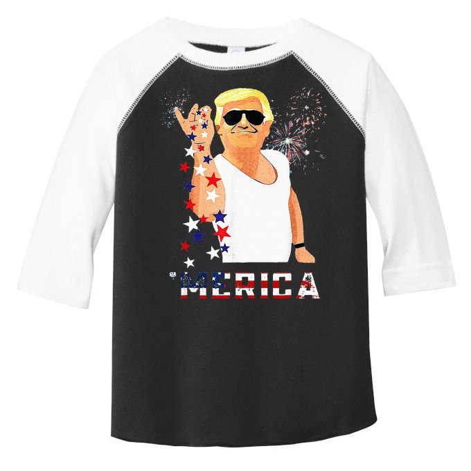 Funny Trump Salt Merica Freedom 4th Of July Gifts Toddler Fine Jersey T-Shirt