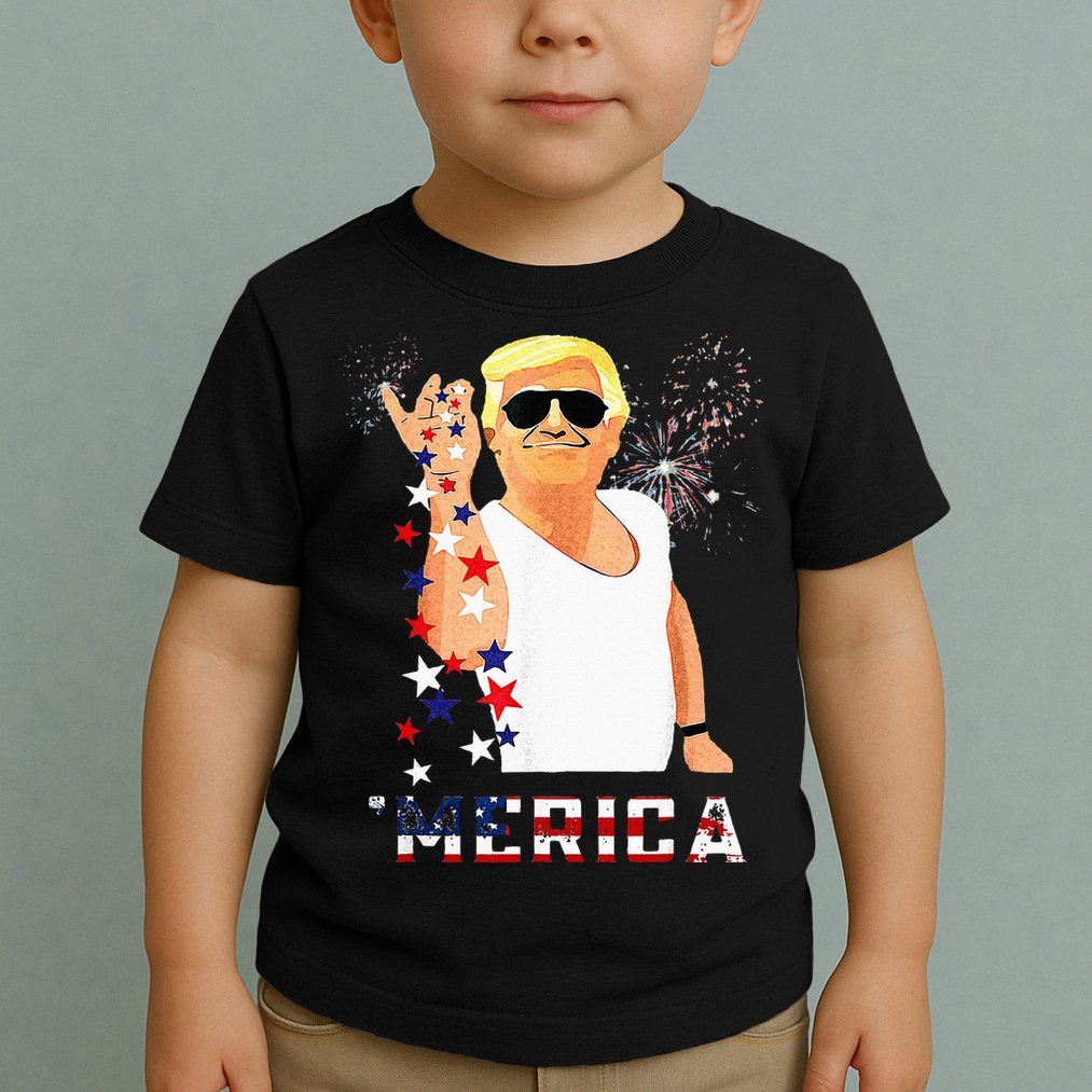 Funny Trump Salt Merica Freedom 4th Of July Gifts Toddler T-Shirt