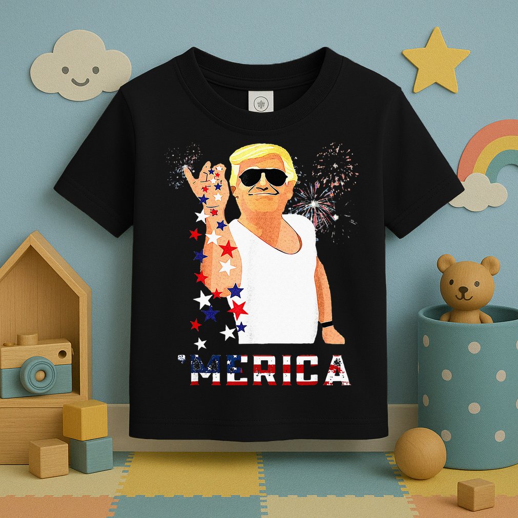 Funny Trump Salt Merica Freedom 4th Of July Gifts Toddler T-Shirt